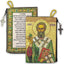 Bolsa rosario católico tejida 4x6" con cruz