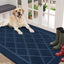 Tapete puerta antiderrap 36x60" lavable color azul