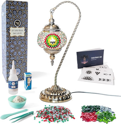Kit lámpara mosaico turco DIY cuello cisne grande
