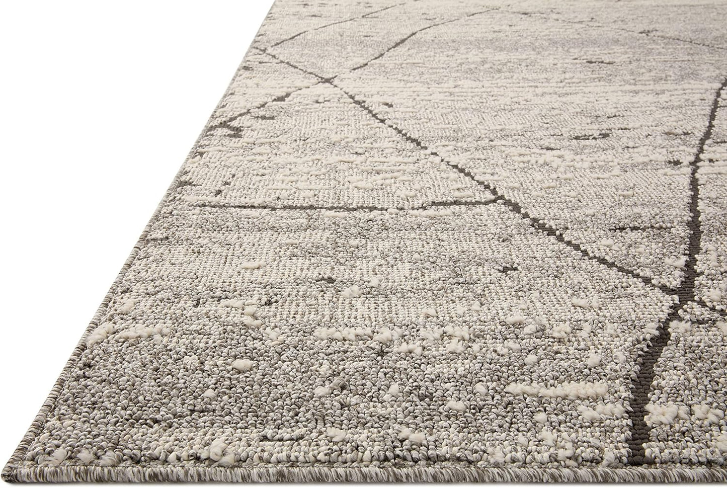 Alfombra decorativa gris carbón 2'7"x4'