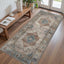 Alfombra pasillo lavable 2x5pulg antiderrap color marrón