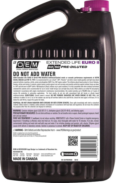 Refrigerante 50/50 vida prolongada 1gal pack 4