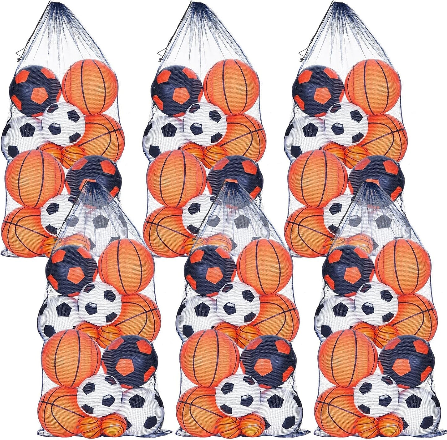 Bolsa malla 24x48" con cordón para pelotas deportivas
