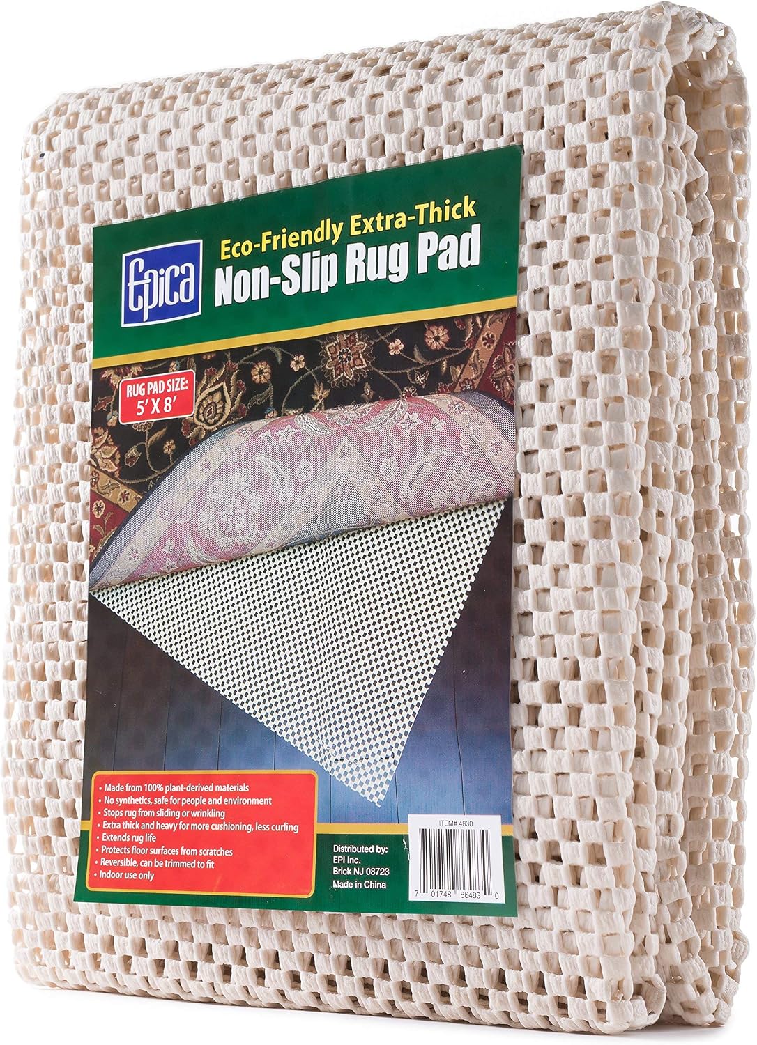 Alfombrilla antiderrap 5x8pulg para superficies duras