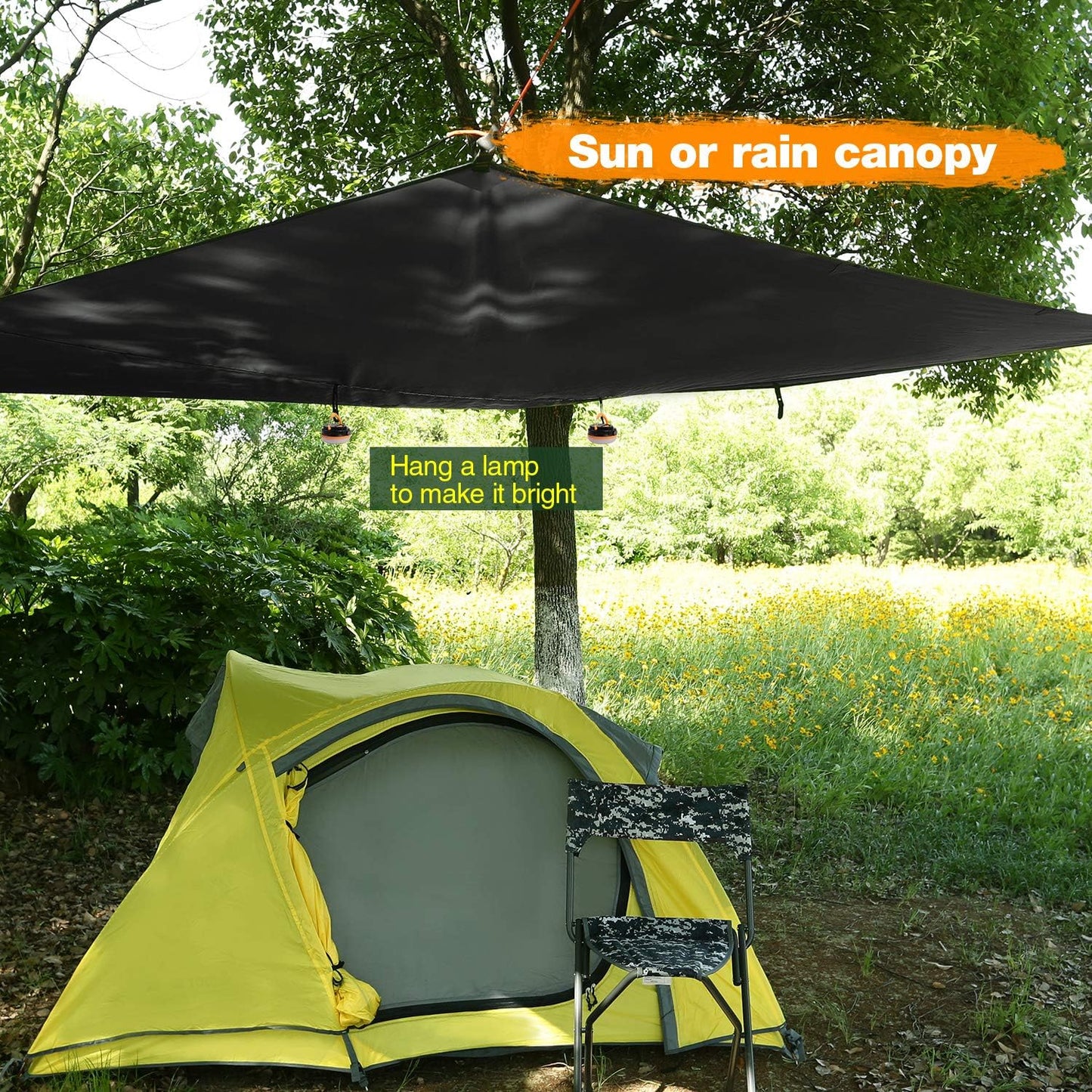 Lona impermeable toldo 4en1 91x210cm UV