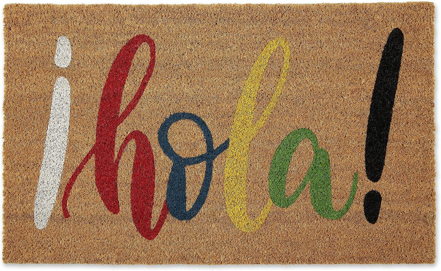 Felpudo fibra coco Hello Mat 17x29 decorativo