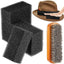 Kit limpieza madera sombrero fieltro cepillo pelo caballo