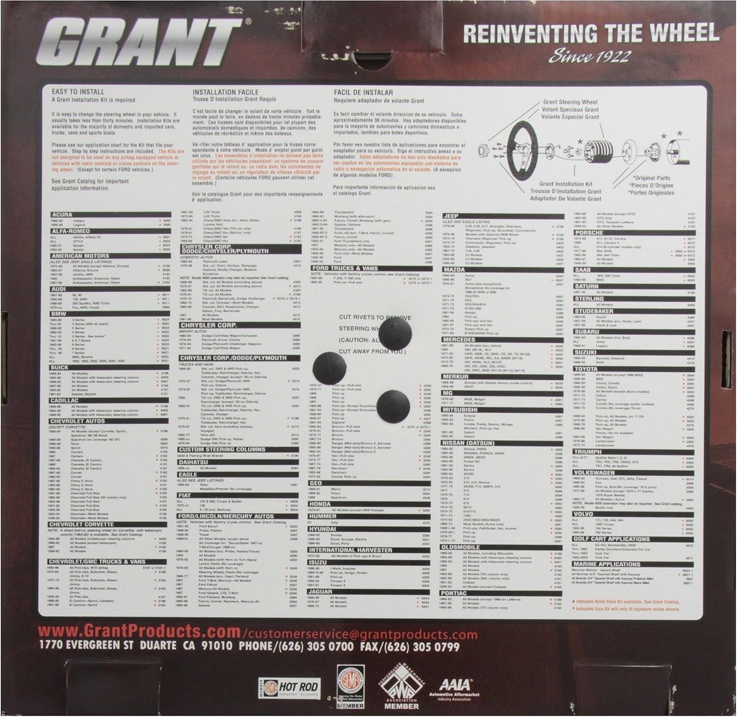 Volante Clásico para Coche de 338 mm de Diámetro