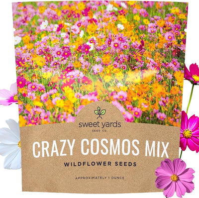 Mezcla flores silvestres 1oz 5000 semillas rosa amarillo naranja