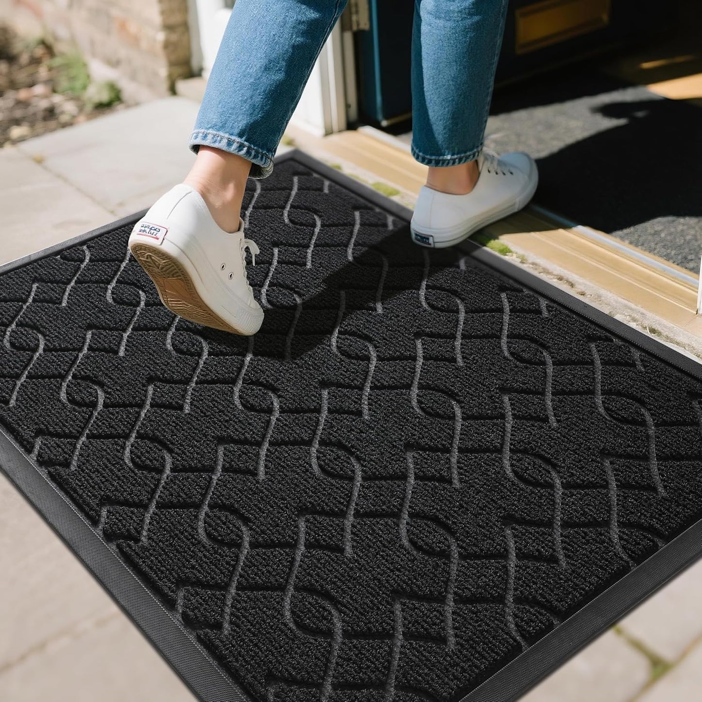 Tapete puerta exterior 29.5x17" impermeable antiderrap