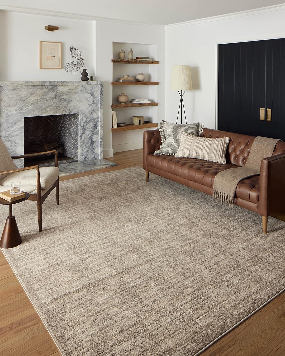 Alfombra decorativa Darby 2'7"x4' DAR-07 gris contemporánea