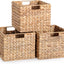 Cesta ratán plegable 12x12x10" set 3