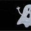 Felpudo fantasma medianoche 24x36pulg negro/blanco