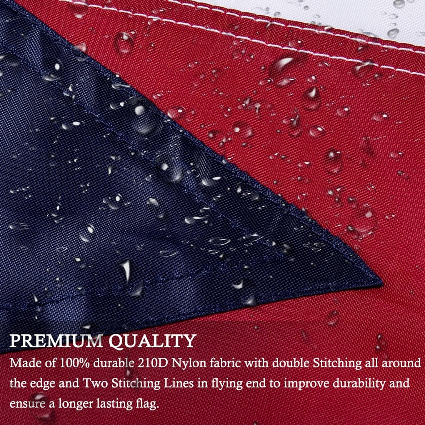 Bandera Ohio 3x5ft nailon 210d estrellas bordadas