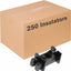 Aislante uñas inclinado pack 250 color negro
