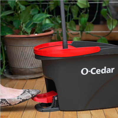 Sistema limpieza suelo con cubo y trapeador microfibra