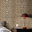 Papel tapiz leopardo 17.3x19.7" no tejido dormitorio sala