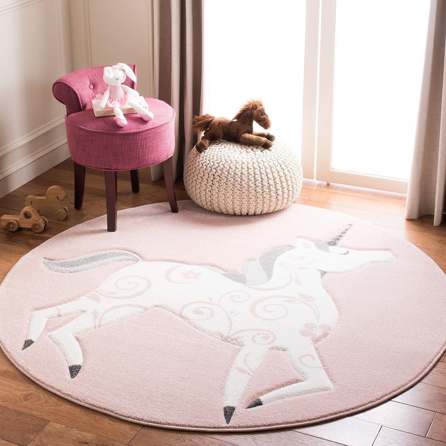Alfombra unicornios para salón set y bebé