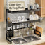 Escurridor platos acero inox 3 niveles negro