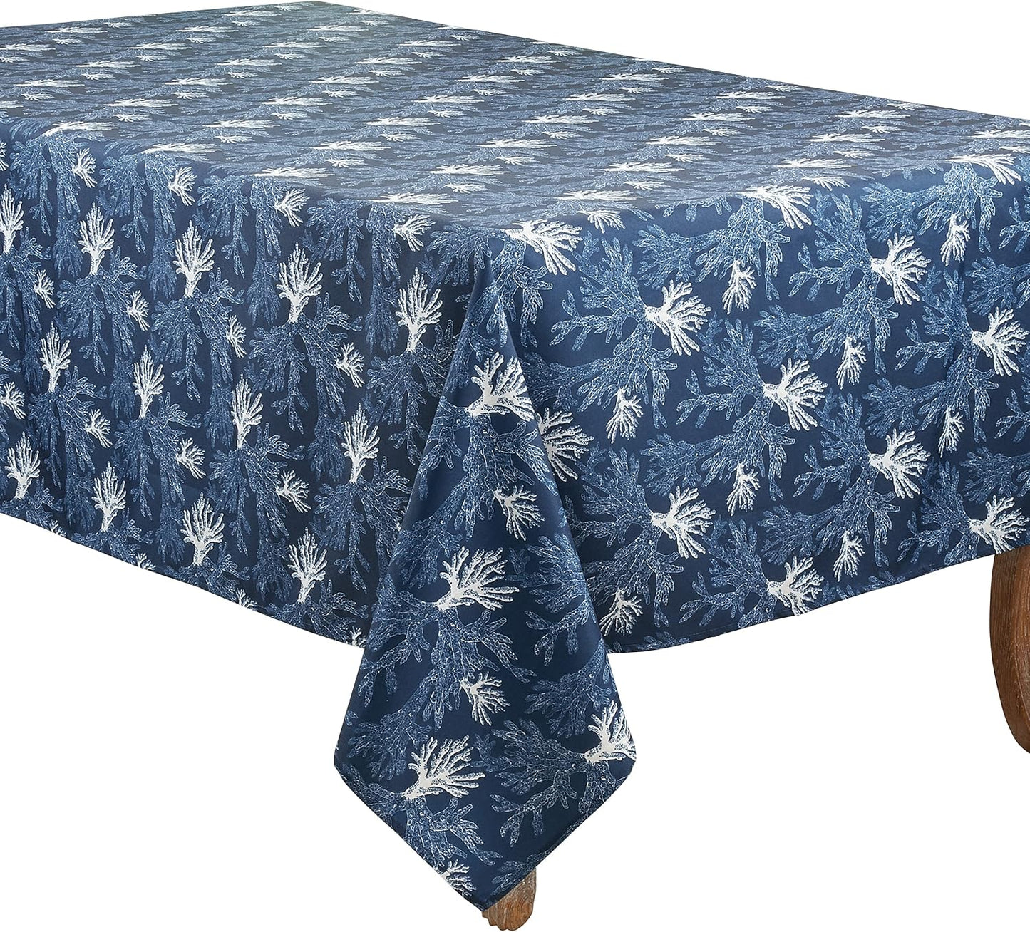 Mantel coral marino 65x90pulg color azul marino