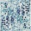 Alfombra Pasillo 2'2x8' Turquesa Abstracto Boho
