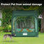 Tienda campaña portátil para animales 40x40x45 verde