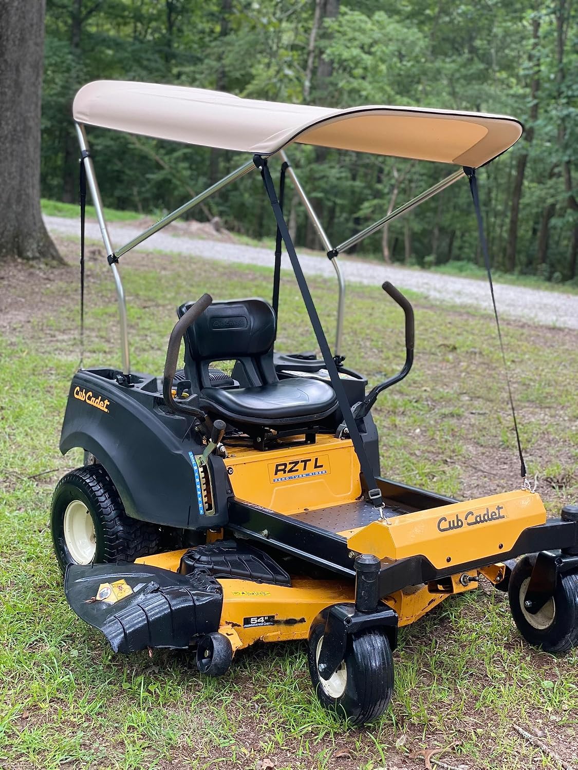 Toldo paraguas para cortacésped giro cero John Deere Kubota