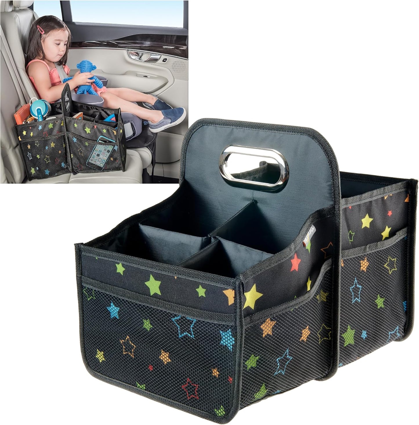 Organiz. asiento coche portavasos para niños y conductores