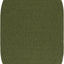 Alfombra Ovalada Reversible 5x8ft Color Verde