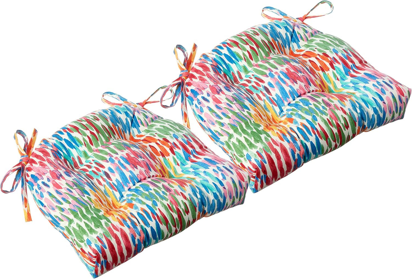Cojín reversible para silla set 2 azul 16x15.5x4