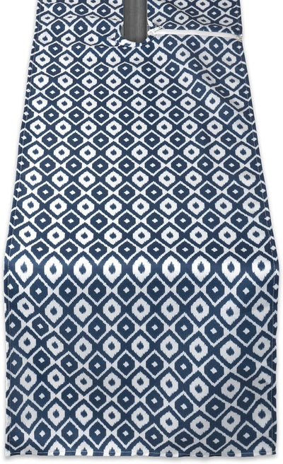 Camino mesa ikat resistente agua 14x108pulg color azul