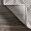 Alfombra exterior 5x8ft resistente manchas gris claro