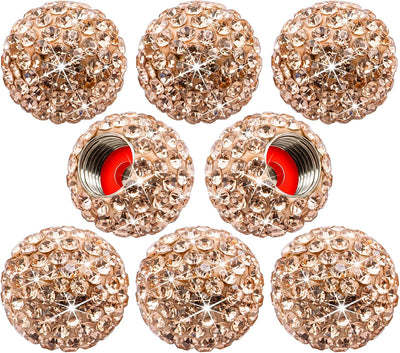 8 Pzas Tapones Válvula Neumático con Strass Universal