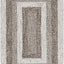 Alfombra decorativa 3x5ft color marfil y negro