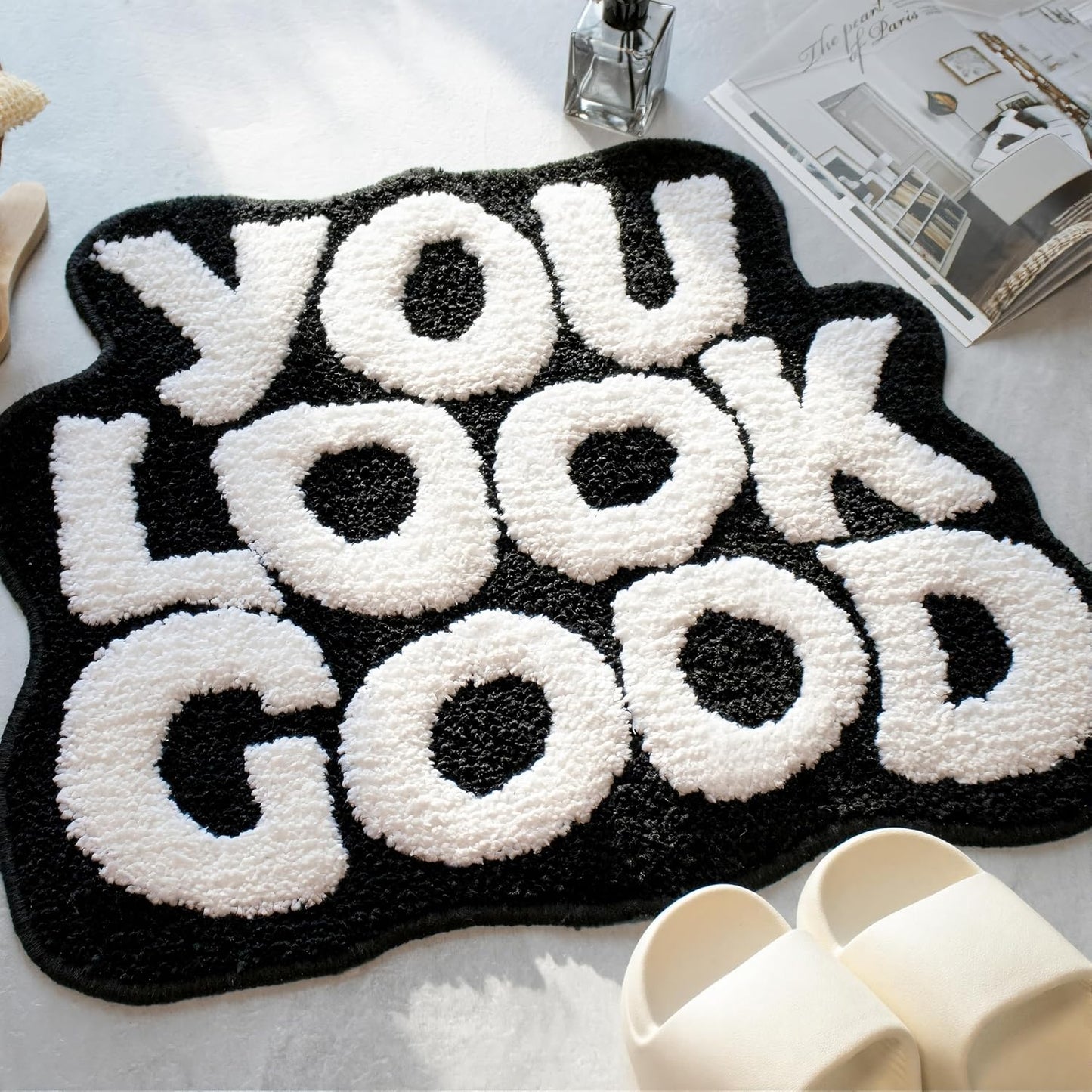 Alfombra baño microfibra antiderrap preppy cool