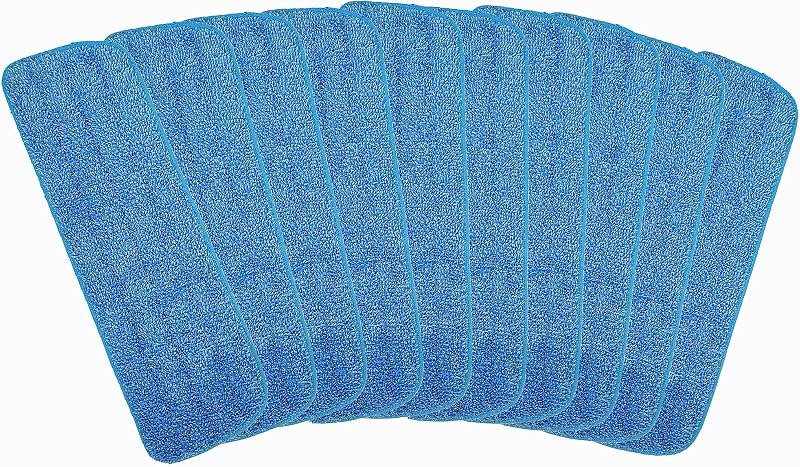 10 Pzas Cabezales Microfibra para Mopa Húmeda Seca Bona