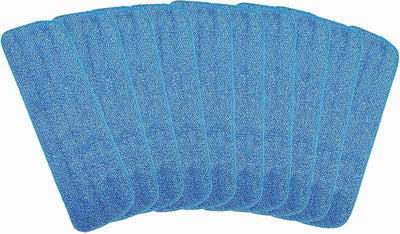 10 Pzas Cabezales Microfibra para Mopa Húmeda Seca Bona