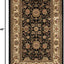 Alfombra decorativa Lyndhurst 2'3x4' negro y marfil