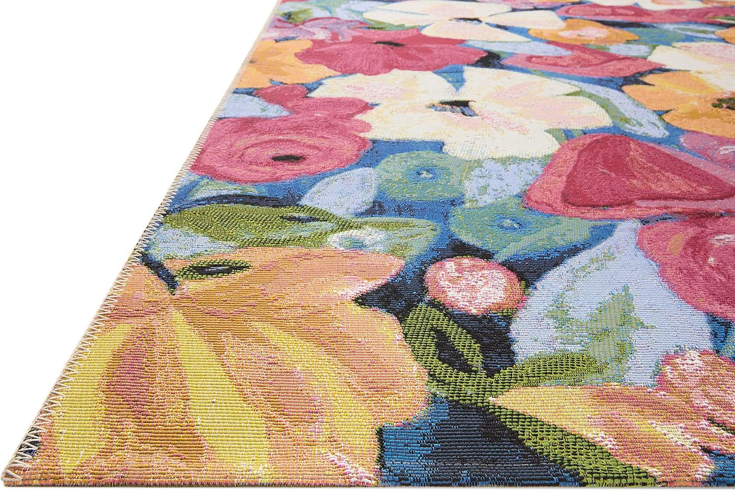 Alfombra pasillo BOT-02 azul marino 2x8 ft