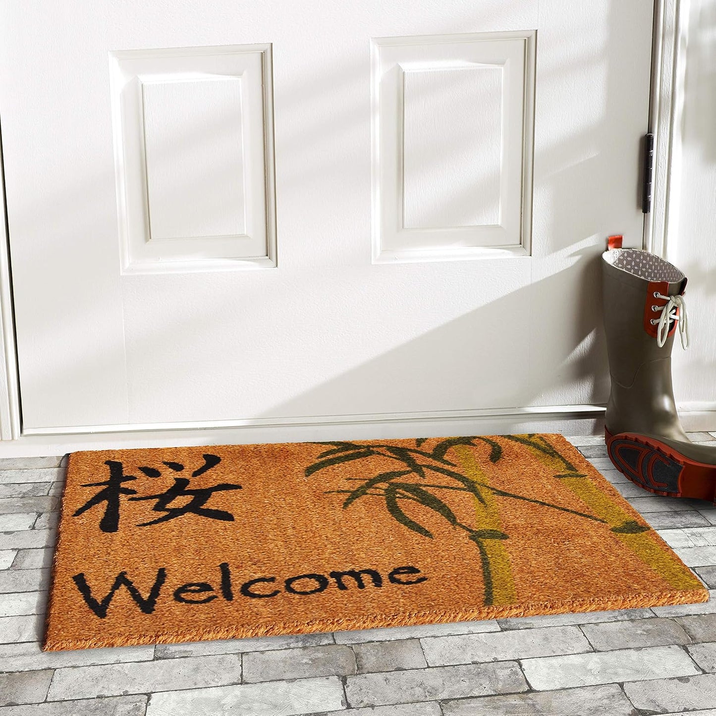 Felpudo Bienvenida 17x29pulg Multicolor