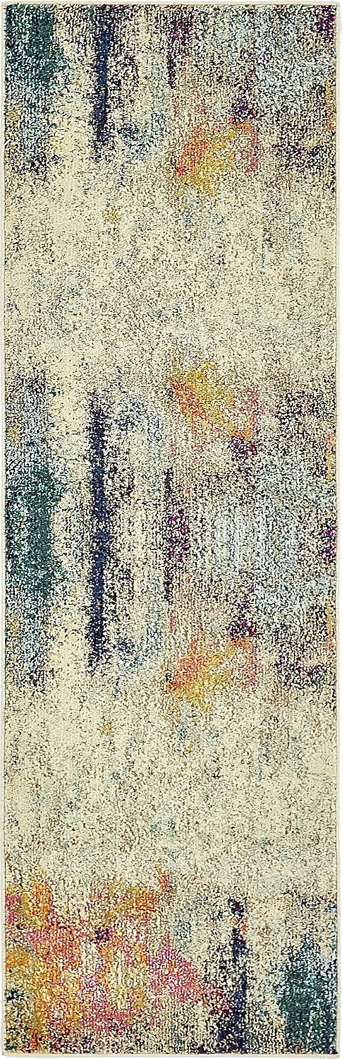 Tapete abstracto moderno multiárea polipropileno beige