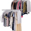 Perchero colgante con ventana PVC transparente 2 Pzas blanco