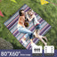 Manta picnic 80x60" impermeable plegable 3 capas rojo