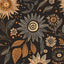 Papel tapiz oscuro autoadhesivo estilo bohemio para pared