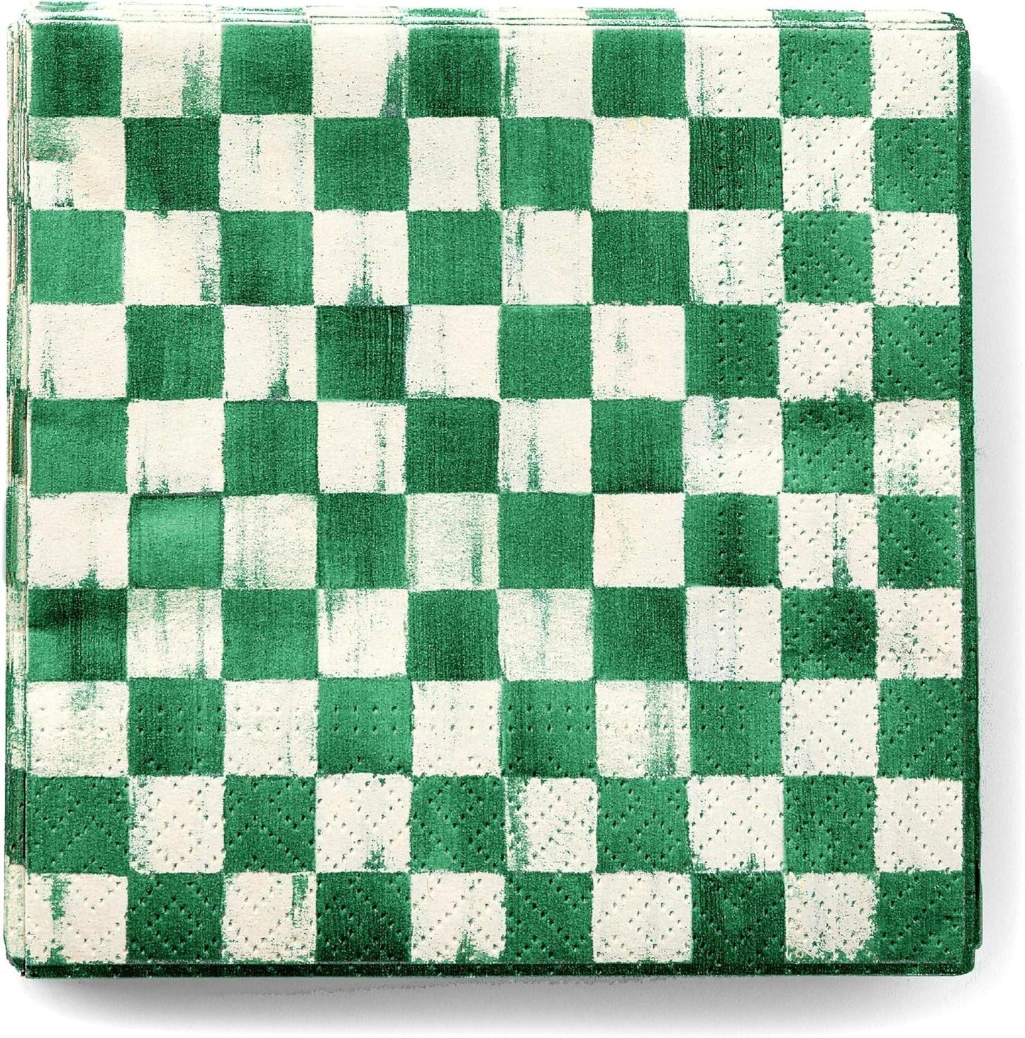 Set 20 Servilletas Cóctel Decorativas Verde Esmeralda