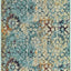 Alfombra tradicional medallones florales 2x6'7"