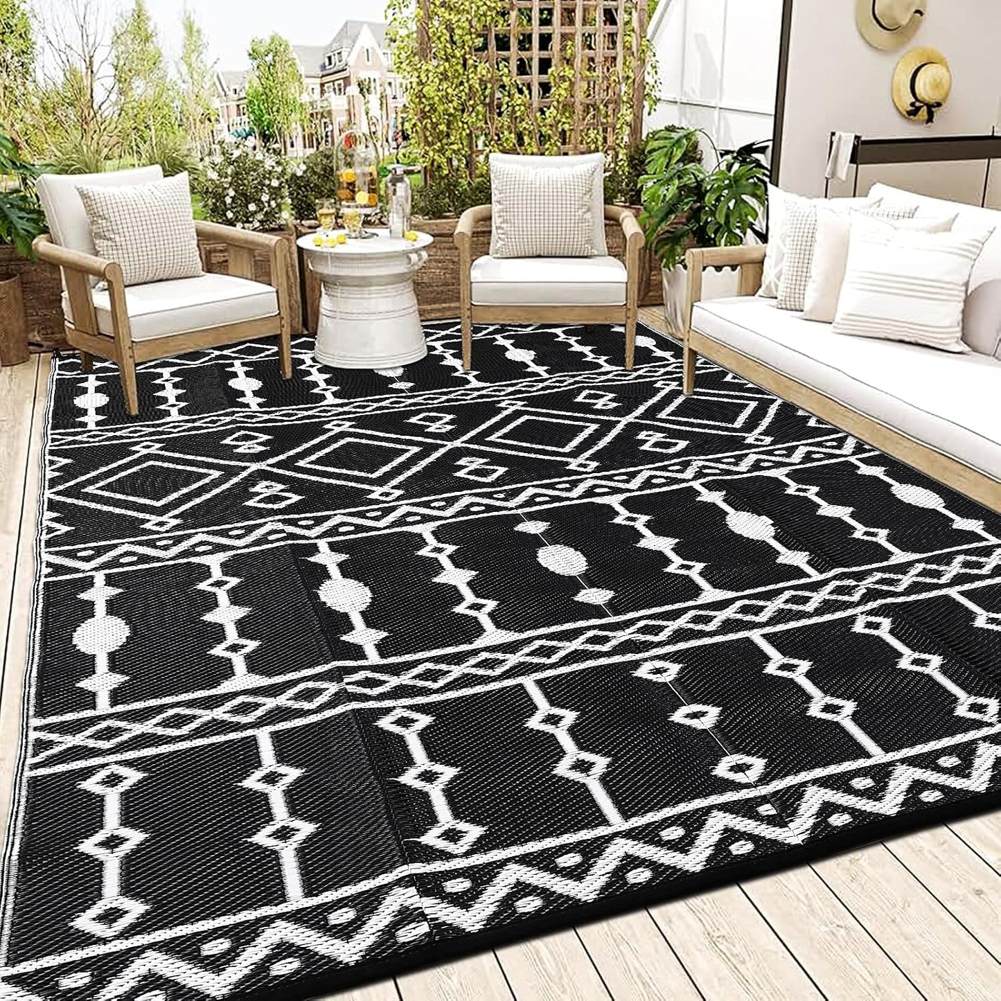 Alfombra impermeable para exteriores 8x10ft caravana