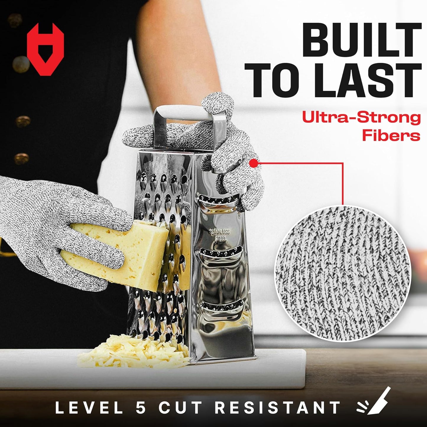 Guantes cocina grado alimenticio resistentes ambidiestros