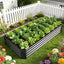 Caja jardín elevada acero galvanizado 8x4x1ft base abierta