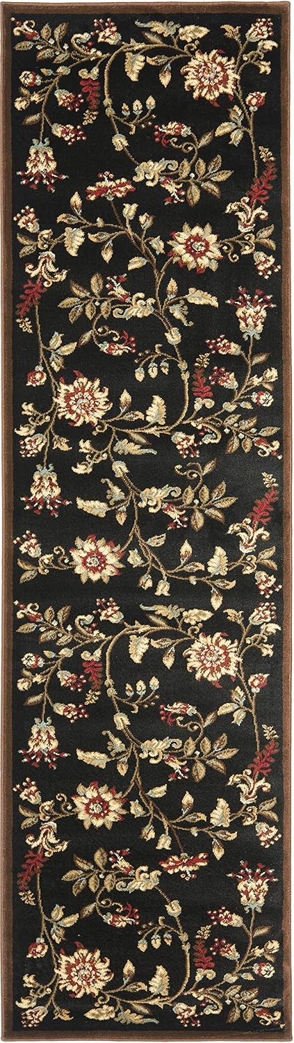 Alfombra Runner Lyndhurst 2'3x8' Negro Multicolor Fácil